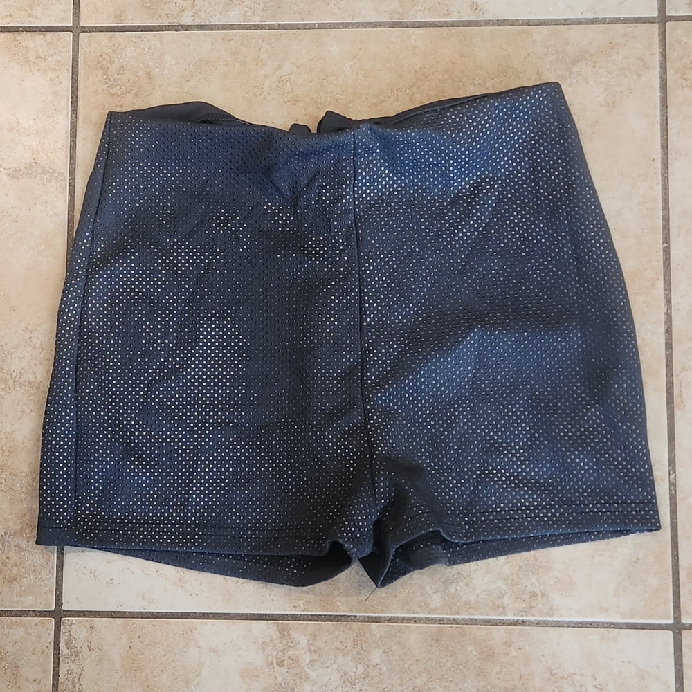 Women's Black Sparkle Shorts